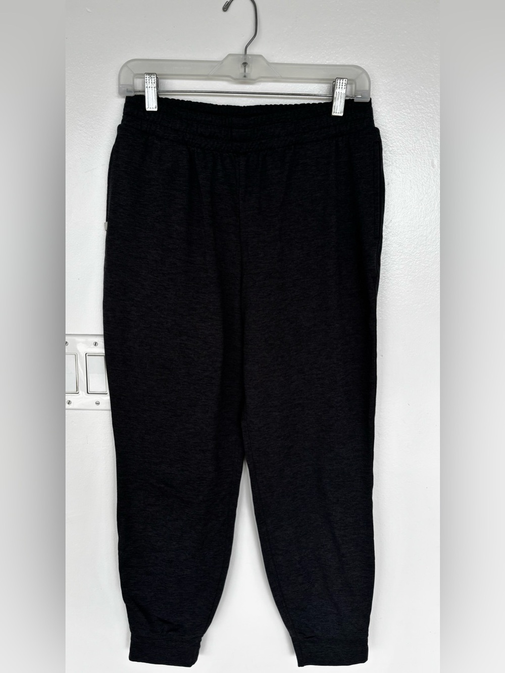 Athletic Works Charcoal Heather Jogger Pants with Elastic Waist